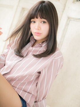 モッズ ヘア 福岡姪浜店(mod's hair) mod's姪浜/アッシュブラックレイヤーロングヘルシースタイルh