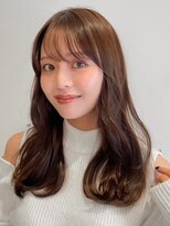 ノイ(noi) 顔周りレイヤーカットくびれヘアミルクティーベージュカラー