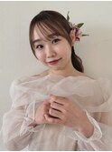 前から見てもかわいい生花ヘア★前撮りおすすめ！鶴田・宇都宮