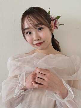 ジジ 宇都宮(Gigi) 前から見てもかわいい生花ヘア★前撮りおすすめ!鶴田・宇都宮