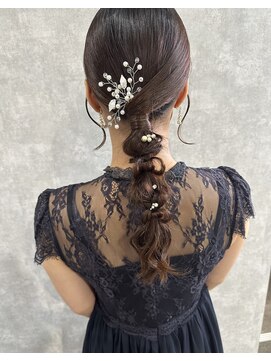 ランガリ ヘアアンドスパ(Rangali Hair&Spa) 【別府　ランガリ】タイト編みおろし、ヘアセット