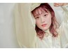 【人気No.4/Wカラーのみ】透明感[ケアブリーチ+オンカラー]　12500円