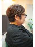 【30,40,50代ナノバブルで艶髪白髪ぼかしで収いい良いショート】