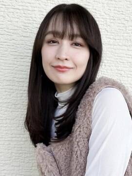 ニューヨークニューヨーク 海老江店(NYNY) くびレイヤー前髪あり大人可愛いモテ髪20代30代40代