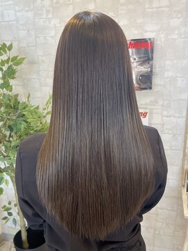 クオリア(Quaria) 透明感オリーブベージュブリーチなしダブルカラー♪