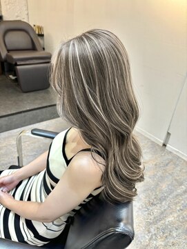 ブレンド 渋谷(BLend) 前髪ハイライトカラー似合わせカットウェーブミディアム