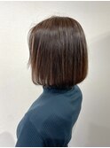 透け感がかわいいボブ