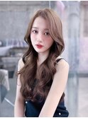 美髪韓国レイヤーイメチェン似合わせワイドバングロングレイヤー