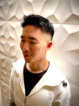 銀座マツナガ 浅草店 黒髪短髪/ハイスキンフェード/フォワードスタイル