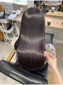 酸性ストレート×バイオレットカラー◎