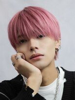 オーシャントーキョー 心斎橋(OCEAN TOKYO WEST)&nbsp;メンズヘアナチュラルシースルーラウンドマッシュピンクベージュ