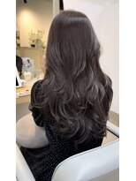 カラ フクオカ(Cara FUKUOKA)&nbsp;【ショコラグレージュ&レイヤーカット】《福岡暗髪カラー》