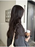 成人式ハイライトカラーマッシュショートロングヘアグレージュ