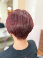 アークスヘアー&nbsp;ブリーチなし秋色カラーオリーブカラーミディアムレイヤー