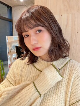 ラフ フロム ガーデン(Laf from GARDEN) ミディアム/レイヤーカット/顔周りカット/透明感カラー