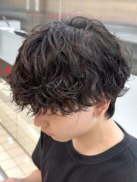 フィフスパーク(fifth PARK) 渋谷ルーズパーマ短め緩めラウンドマッシュウルフシャドウパーマ