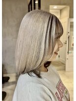 エリマ 調布(elima)&nbsp;調布ダブルカラーレイヤーボブウルフショートヘアベージュカラー