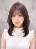 アリーズ(ALLYS) ミディアムレイヤー/艶髪/透明感ブラウン