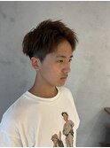 メンズアップバングショートカット