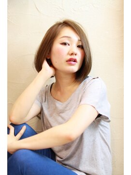 トヌコア ルア 下北沢店(TONUKOA RUA) 【TonukaoRua】美シルエットな大人可愛いオリーブボブ