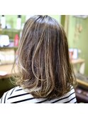 たっぷりハイライトカラースタイル♪