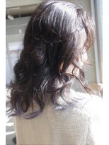 はな(hana)&nbsp;黒髪×ラベンダーカラー×グラデーションカラー