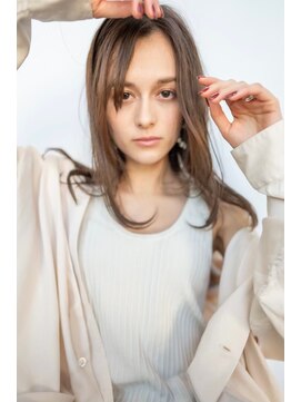 オースティン 流山おおたかの森(AUSTIN) 大人かわいい前髪セシルカットココアブラウンフリンジウェーブ