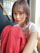 ピンクブラウンボブ