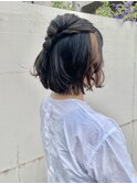 お呼ばれハーフアップ