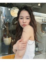 ヒュージ 三軒茶屋(huge)&nbsp;ロングヘア×オリーブカラー_髪質改善トリートメント_韓国