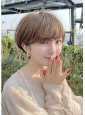 2024春/大人女性20代30代40代/透け感丸みショート