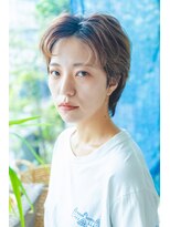 スタイル 横浜(STYLE)&nbsp;くびレイヤーエモージュ前髪マチルダボブ秋マロンクベージュ横浜