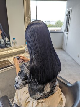 アディクト 綾瀬(ADDICT) 【ADDICT_YUKI】ネイビー艶ロング