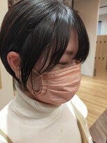 フレンズ 山鼻店(friend's)&nbsp;丸みショートボブ髪質改善ストレートナチュラルブラック