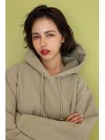 アンドレイ 表参道(andrey)&nbsp;[ANDREY]グレーベージュ/レイヤーロング/前髪パーマ黒髪カタログ