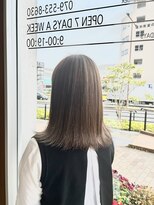 アース 三田南ウッディタウン店(HAIR&MAKE EARTH) 20代30代40代大人かっこいいハイライトブリーチ無造作ミディ