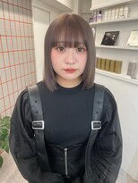 ペレ 渋谷(PELE) 切りっぱなしボブ/エアリーロング/美髪/ピンクブラウン/渋谷