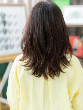 カバーヘア イヴ 戸頭店(COVER HAIR EVE) ★毛先パーマハッシュカットミディアムウルフ20代30代40代★10