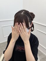 【ヘアメ】あみカチュ風片耳クラゲヘアメ＊新井