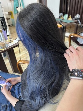 リードヘアーバイバンプ(Lead Hair by vamp) インナーカラーネイビー