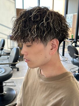 エルマーク 枚方(L-MARK) マッシュスパイラルパーマツイストスパイラル波巻きメンズ