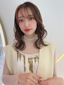 ルーブル(Louvre) 【Louvre】ニュアンスパーマ/レイヤーカット/ベージュカラー