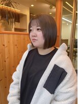 オアシス(oasis)&nbsp;【oasisマミ】小顔切りっぱなしボブ/グレージュ/ケアブリーチ