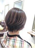 30代40代50代/ショートボブ/大人ショート/ハイライト