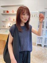 ユー セント(yew scent)&nbsp;レイヤーカット＋チェリーブラウン　kaho