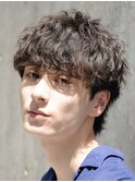 渋谷緩め波巻きスパイラルパーママッシュルーズパーマ20代ウルフ