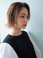 レガリア 北花田店(Regalia) 透明感あるベージュカラーと大人っぽさ出るかきあげボブスタイル