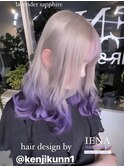 デザインカラーケアブリーチダブルカラーパープルラベンダー