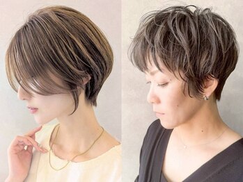 エンクス(enx)の写真/＜魅せ髪カラー◎＞白髪染めに見えない自然さで大人女性に好評[横浜/鶴ヶ峰/ショート/ボブ/髪質改善］