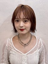 ファルベ(Farbe)&nbsp;ミディアムヘア/暗めカラー/グランマッシュ/デザインカラー